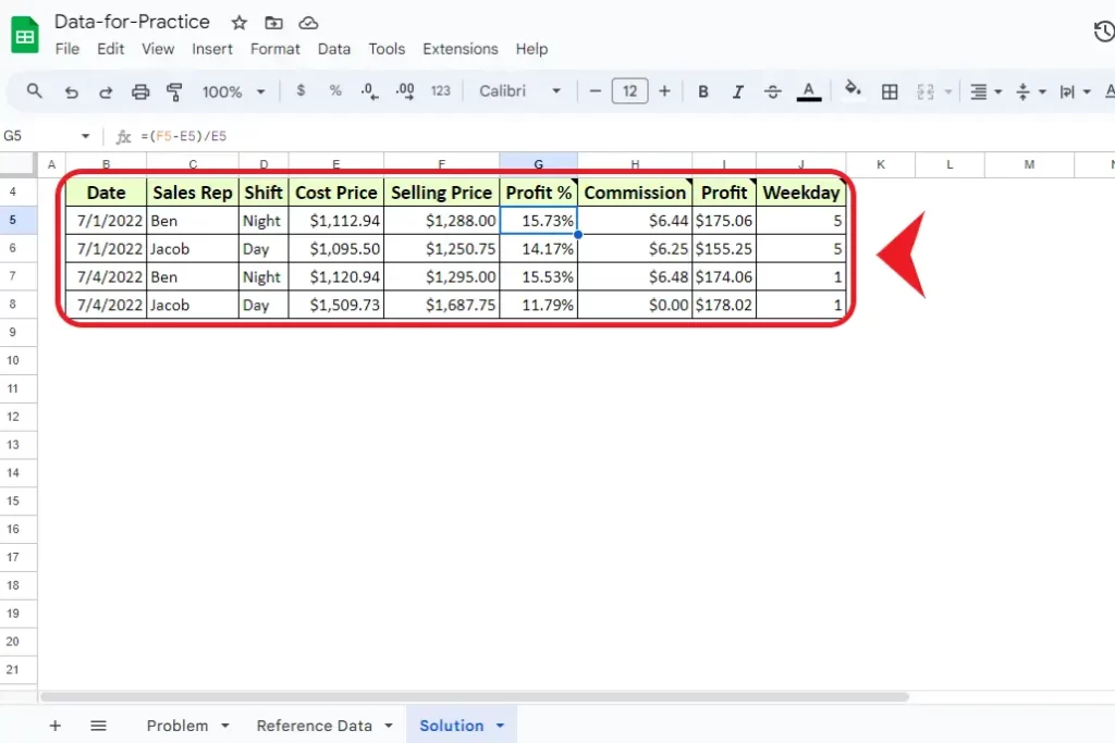 How to make a bar graph in Google Sheets