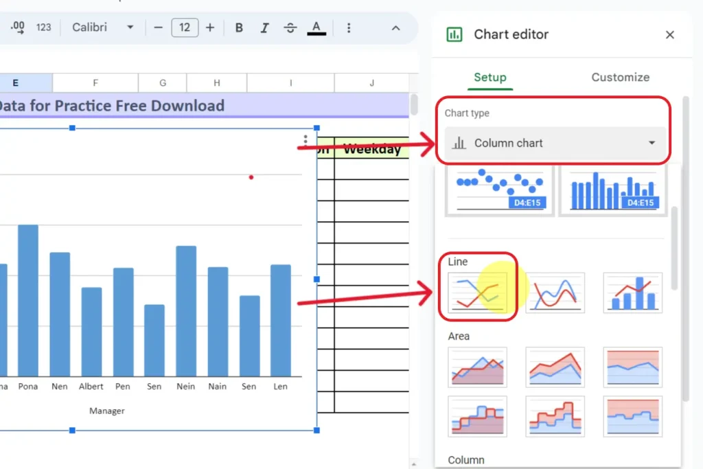 How to Make a Line Graph in Google Sheets